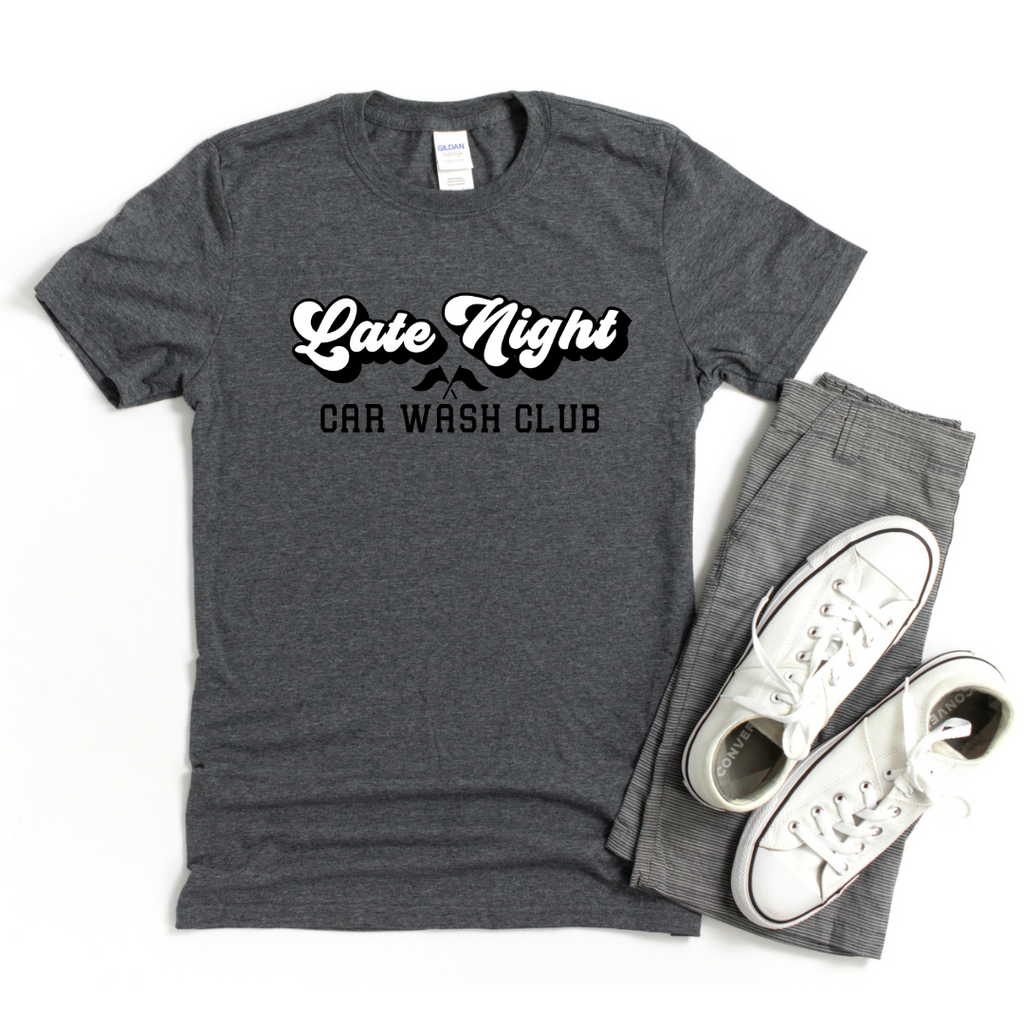 Highline Clothing Late Night Car Wash Club Men's T-Shirt - Gray