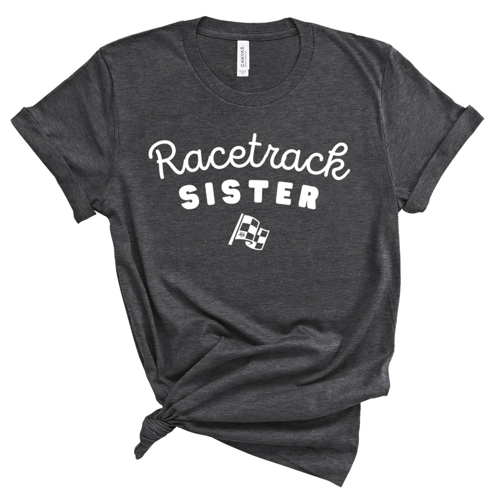 Highline Clothing Racetrack Sister Graphic Tee - Charcoal