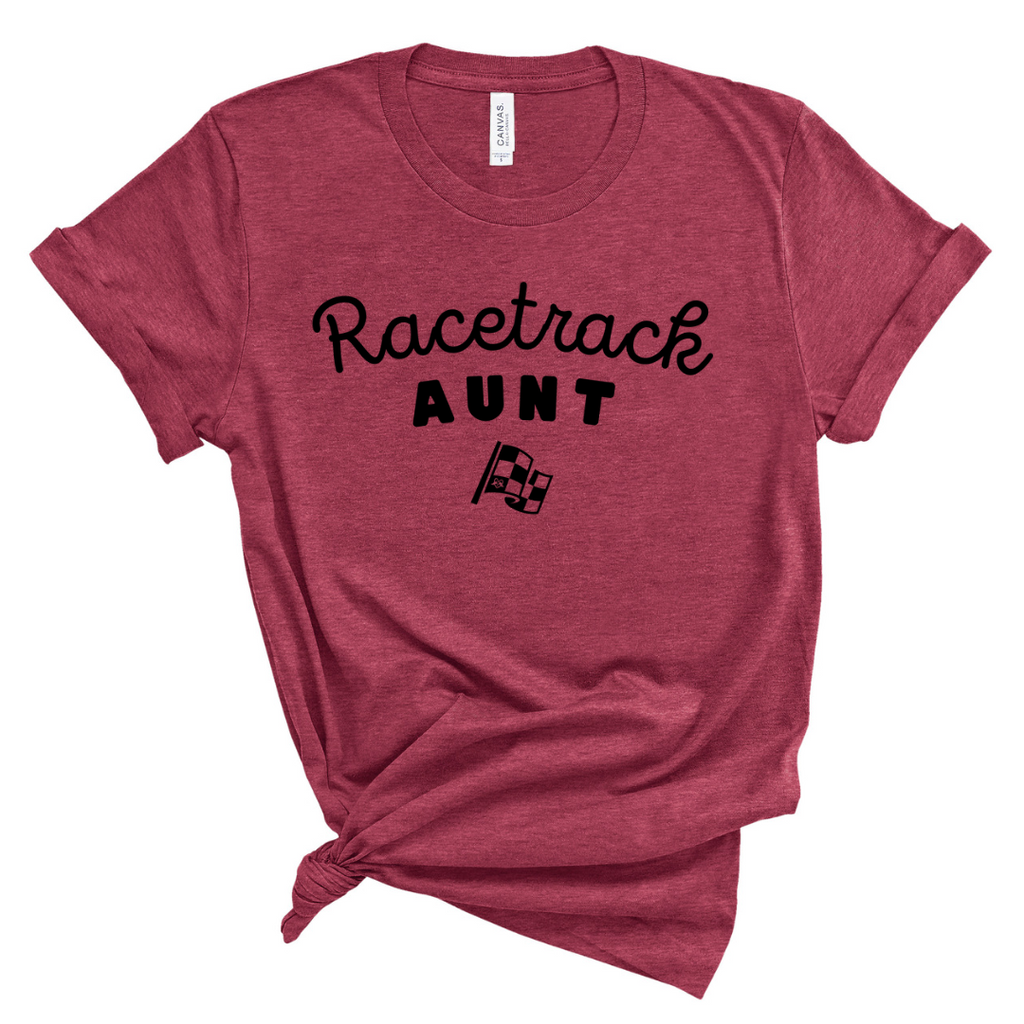 Highline Clothing Racetrack Aunt Graphic Tee - Raspberry