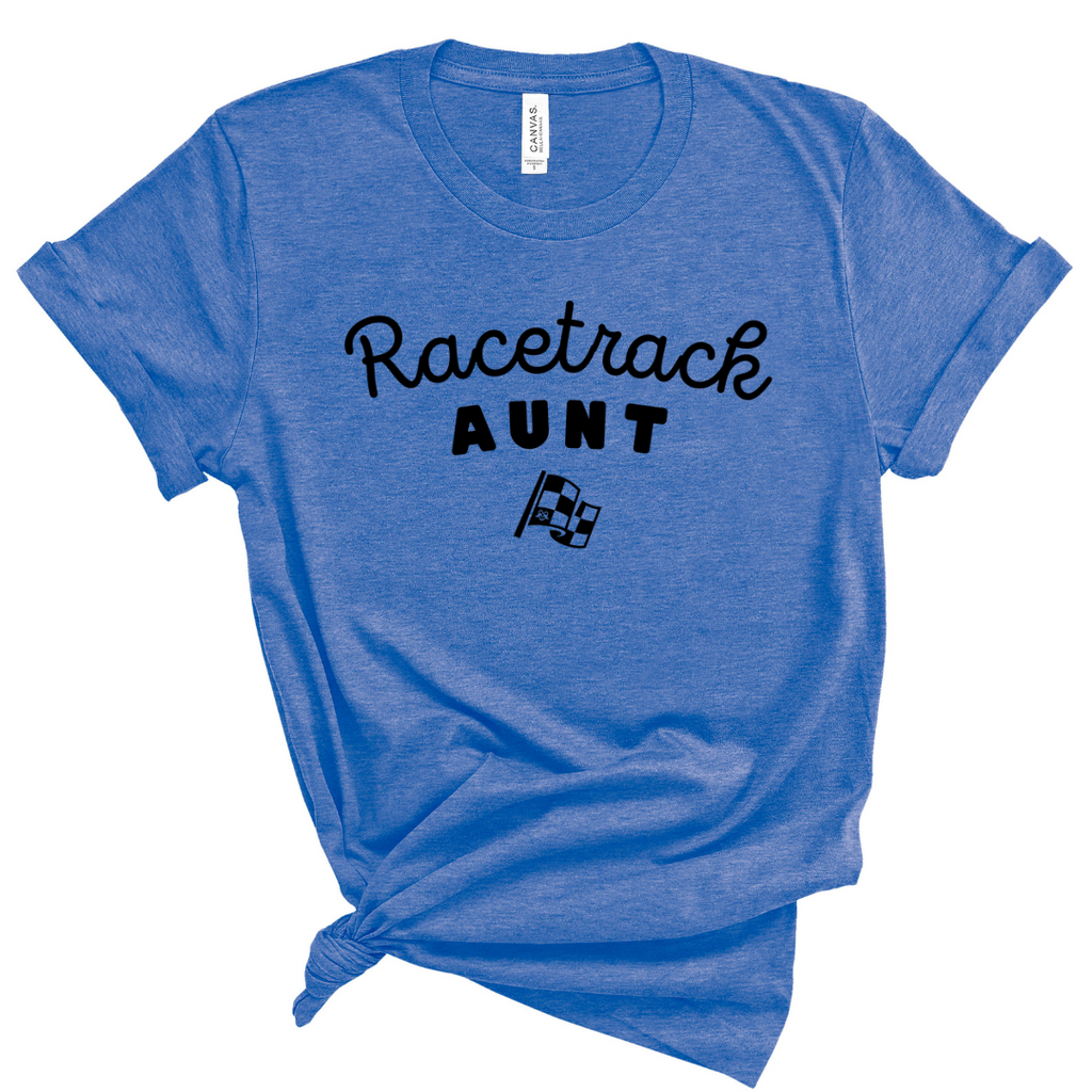 Highline Clothing Racetrack Aunt Graphic Tee - Royal Blue