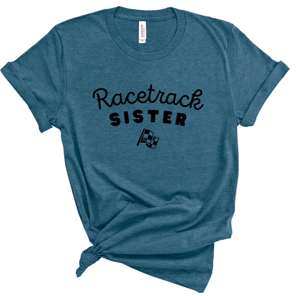 Highline Clothing Racetrack Sister Graphic Tee - Teal